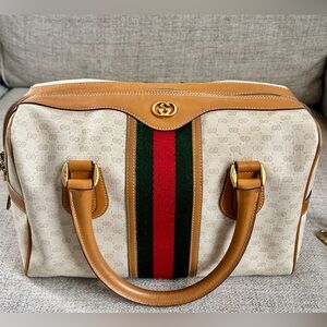 Authentic Vintage Gucci Boston Bag